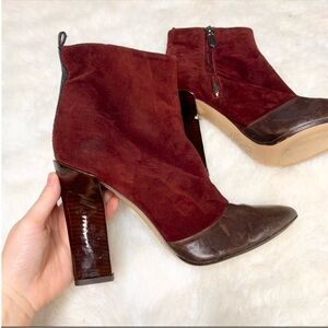 Reed Krakoff Maroon Heeled Boots